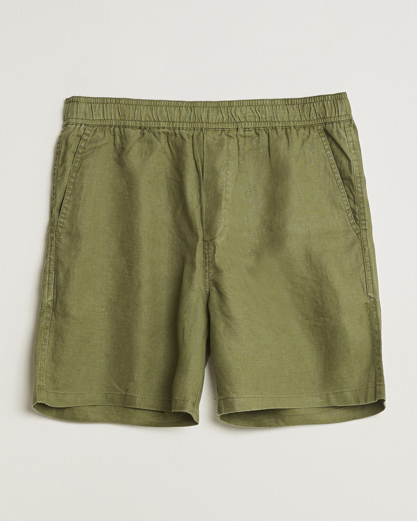 Homme | Shorts | Samsøe Samsøe | Jabari Linen Drawstring Shorts Burnt Olive