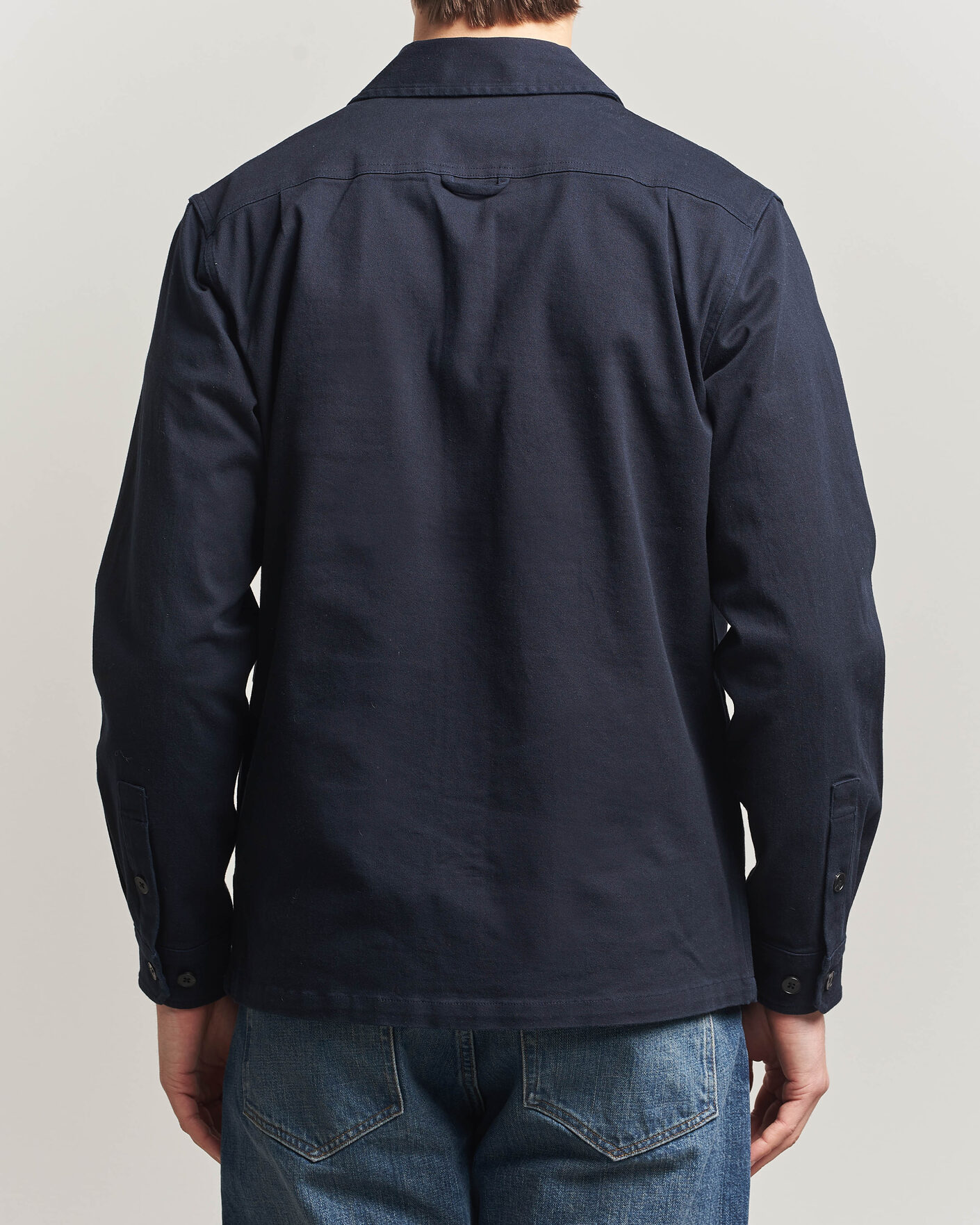 Heren | Overhemden | Samsøe Samsøe | Taka Cotton Overshirt Salute Navy