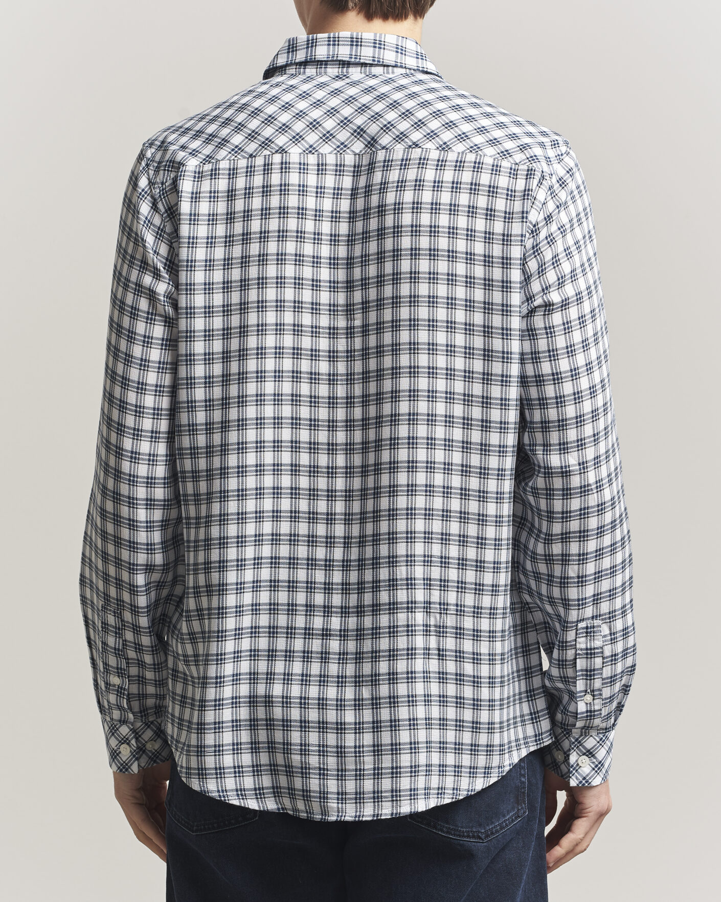 Homme | Chemises | Samsøe Samsøe | Ryan Tencel Checked Shirt Blue