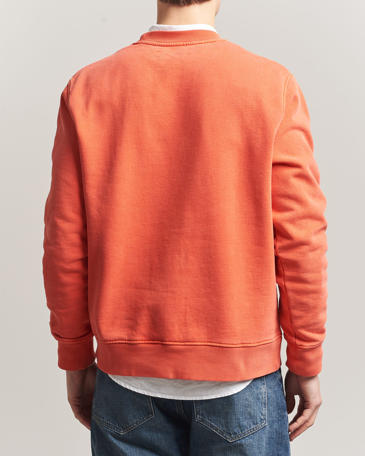 Heren | Truien | Samsøe Samsøe | Joel Washed Organic Cotton Sweatshirt Aurora Red