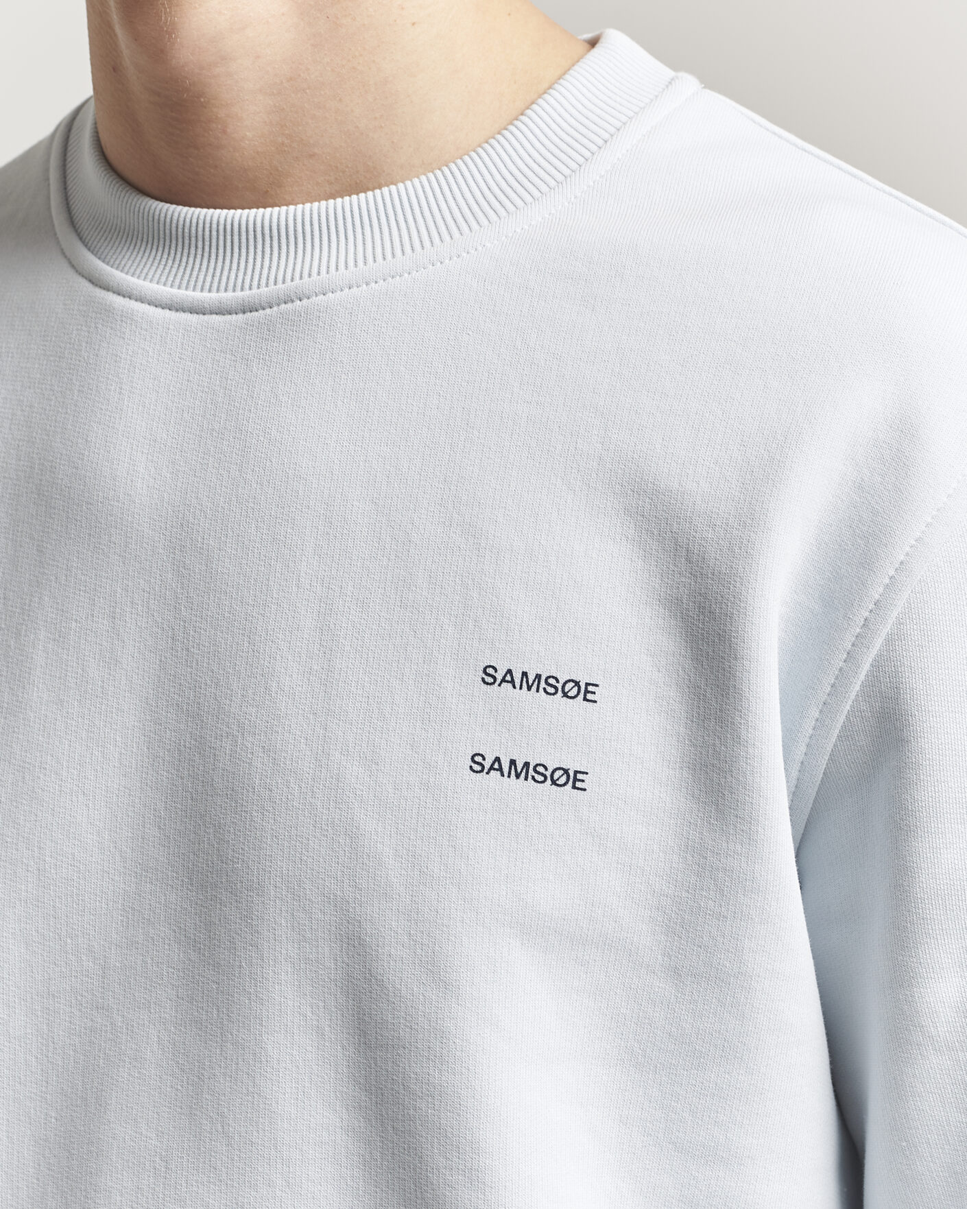 Homme | Pulls Et Tricots | Samsøe Samsøe | Joel Organic Cotton Sweatshirt Skywriting