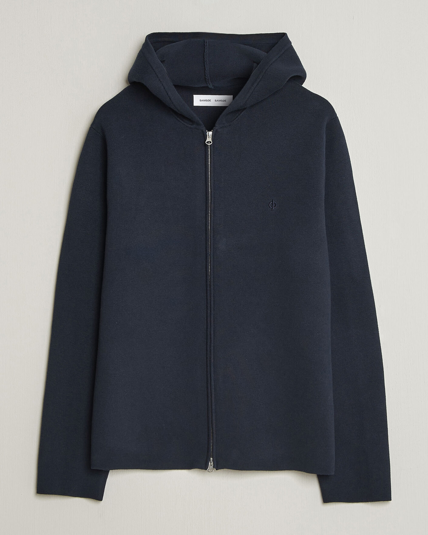 Heren | Truien | Samsøe Samsøe | Niklas Full Zip Hoodie Salute Navy
