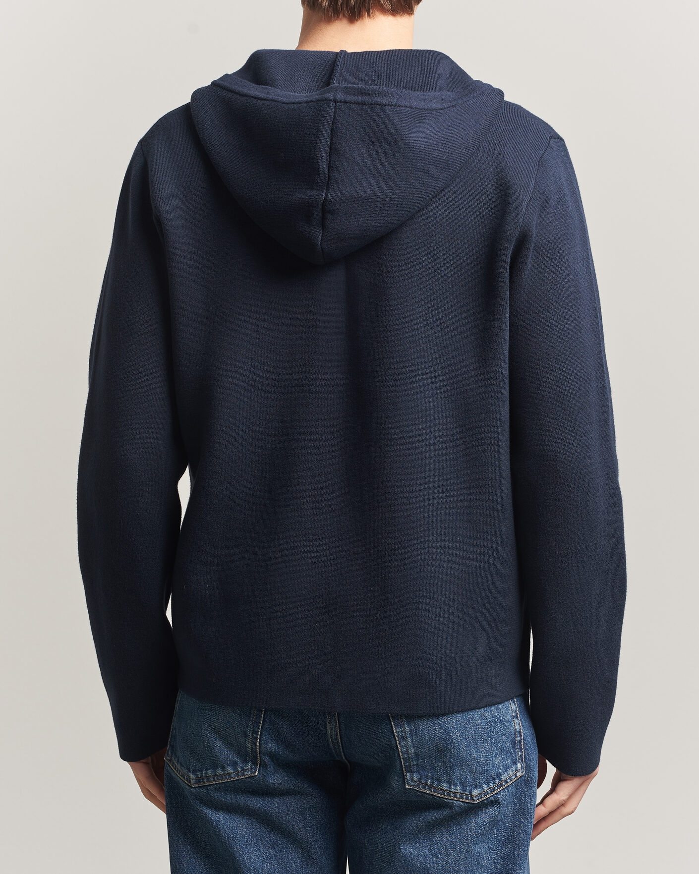 Heren | Truien | Samsøe Samsøe | Niklas Full Zip Hoodie Salute Navy