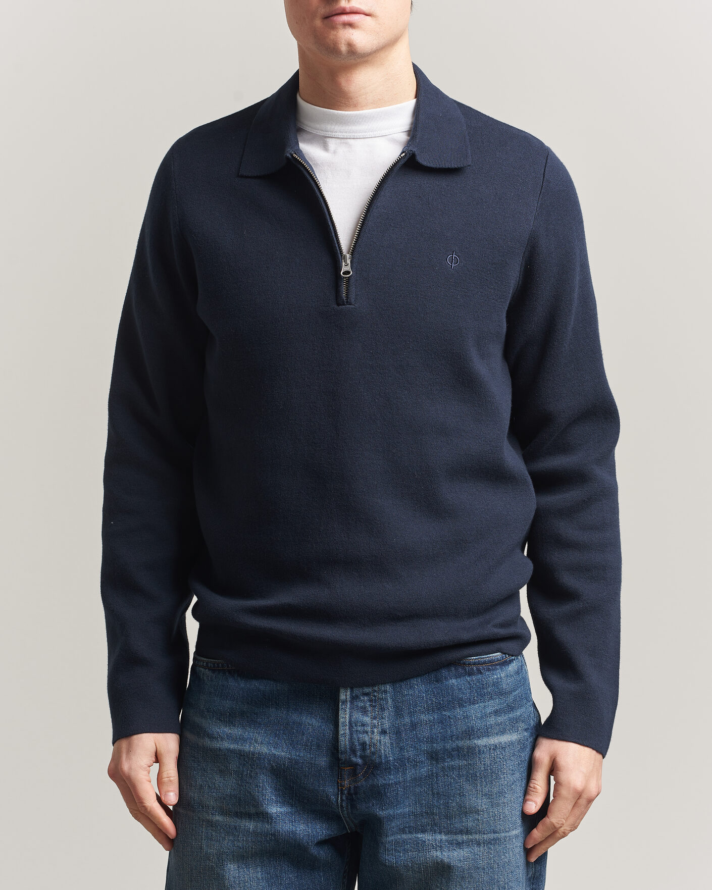 Homme | Pulls Et Tricots | Samsøe Samsøe | Guna Half Zip Salute Navy