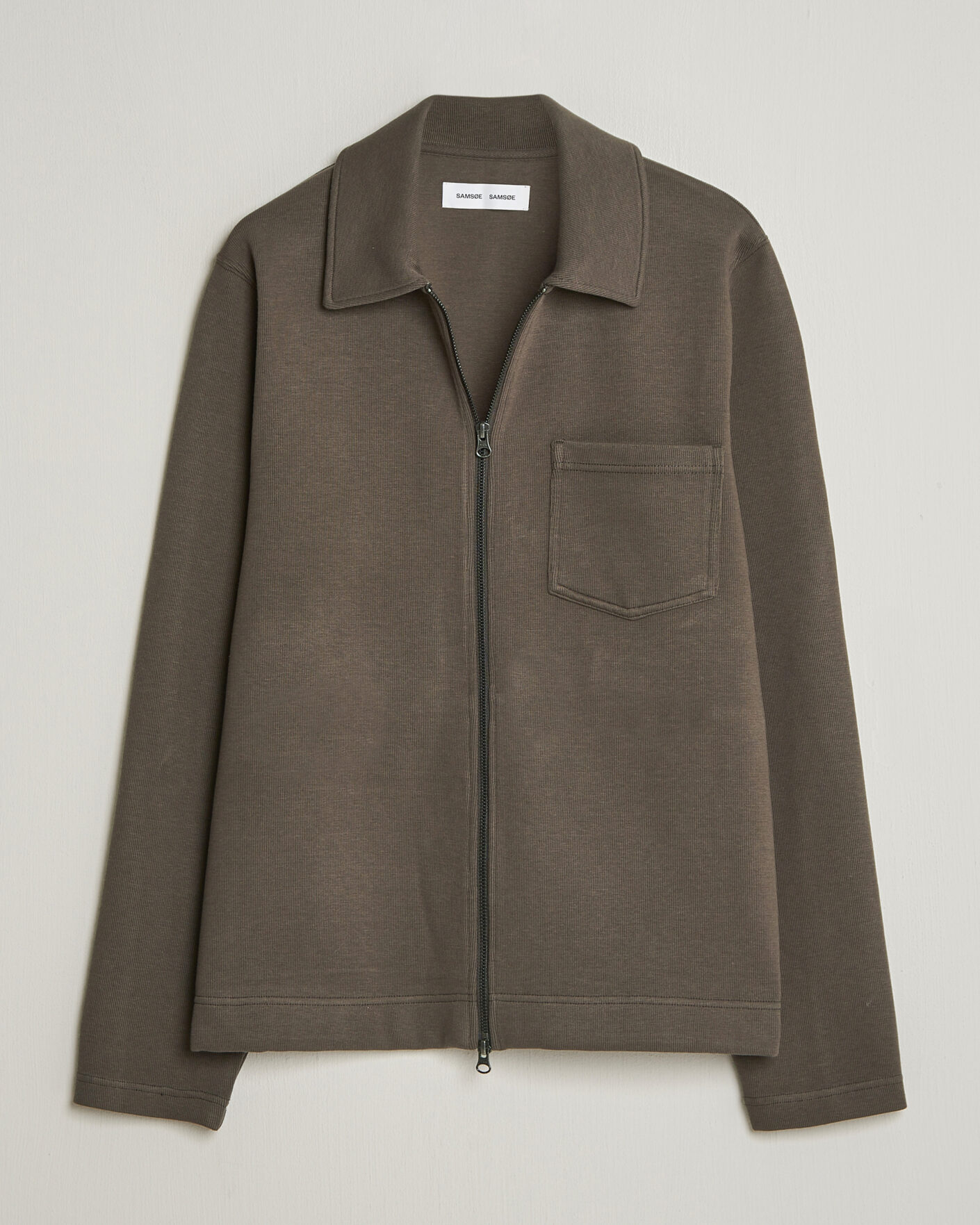 Heren | Truien | Samsøe Samsøe | Hannes Full Zip Black Olive