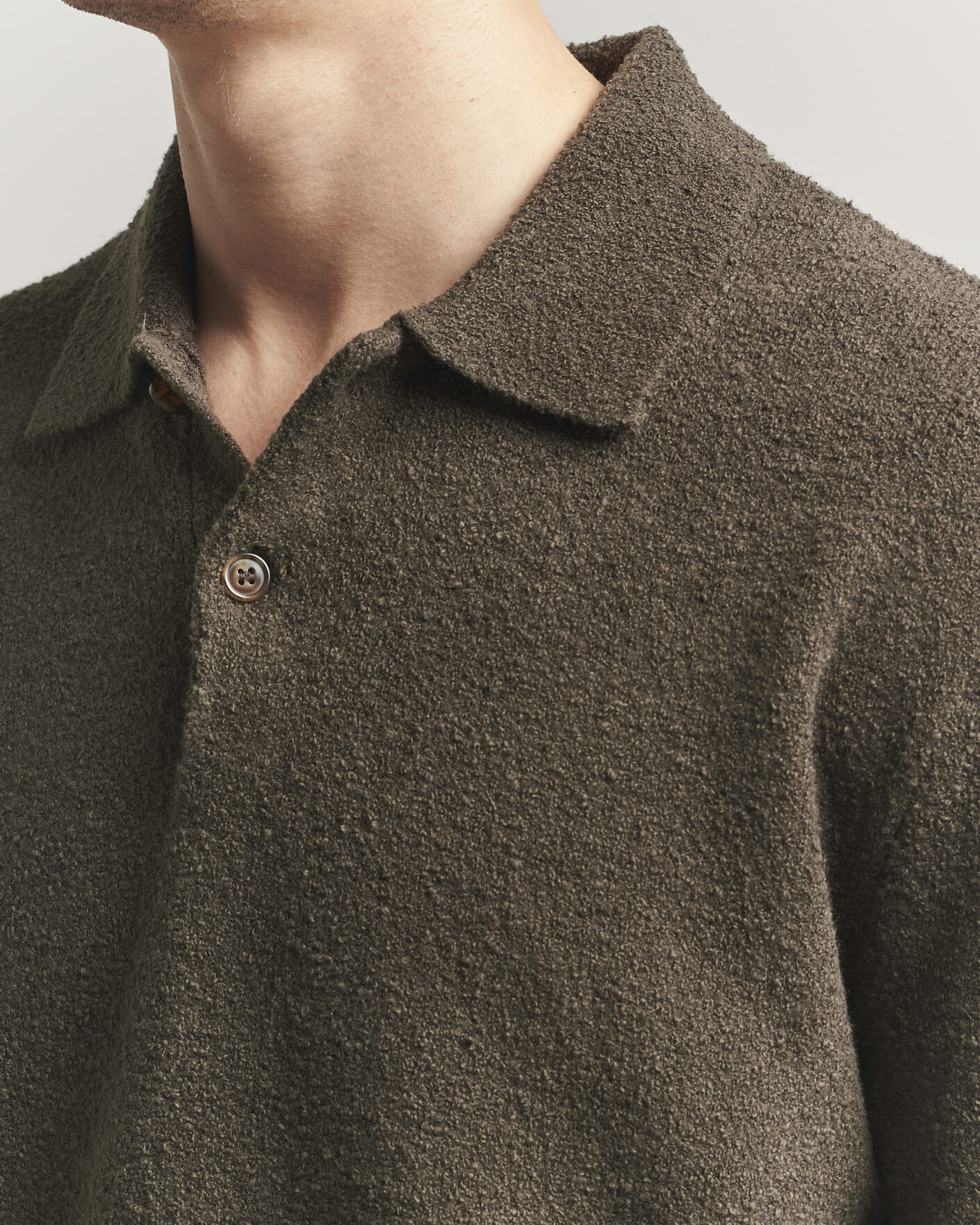 Heren | Truien | Samsøe Samsøe | Nino Knitted Polo Black Olive