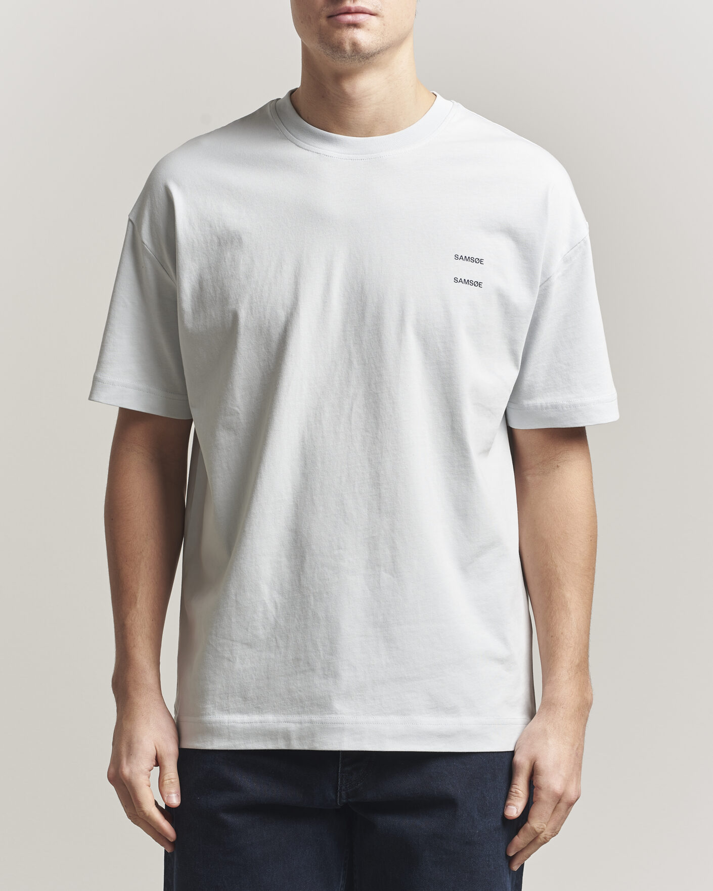 Homme | T-shirts | Samsøe Samsøe | Joel Organic Cotton T-Shirt Skywriting