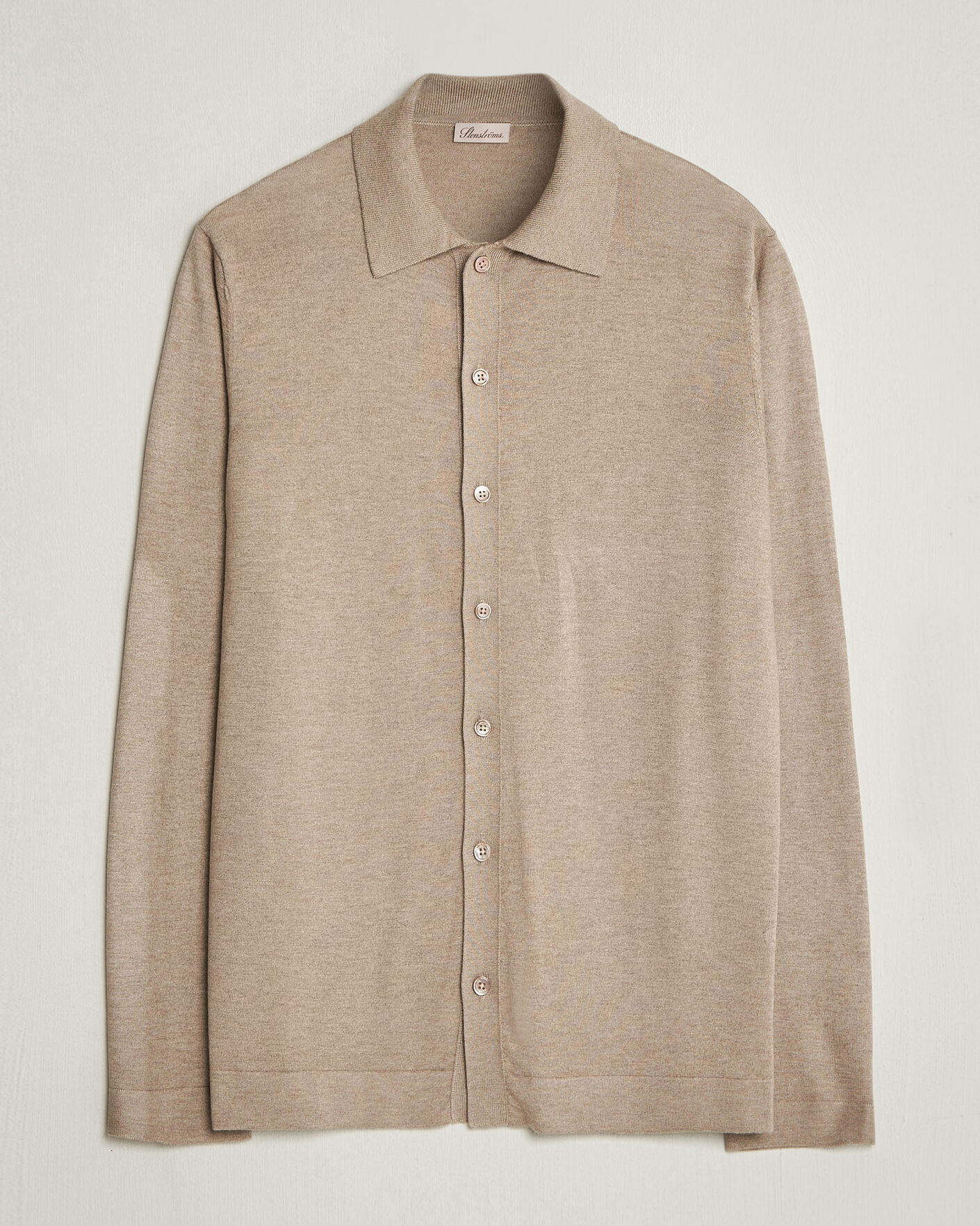 Homme | Pulls Et Tricots | Stenströms | Silk/Cashmere Cardigan Taupe