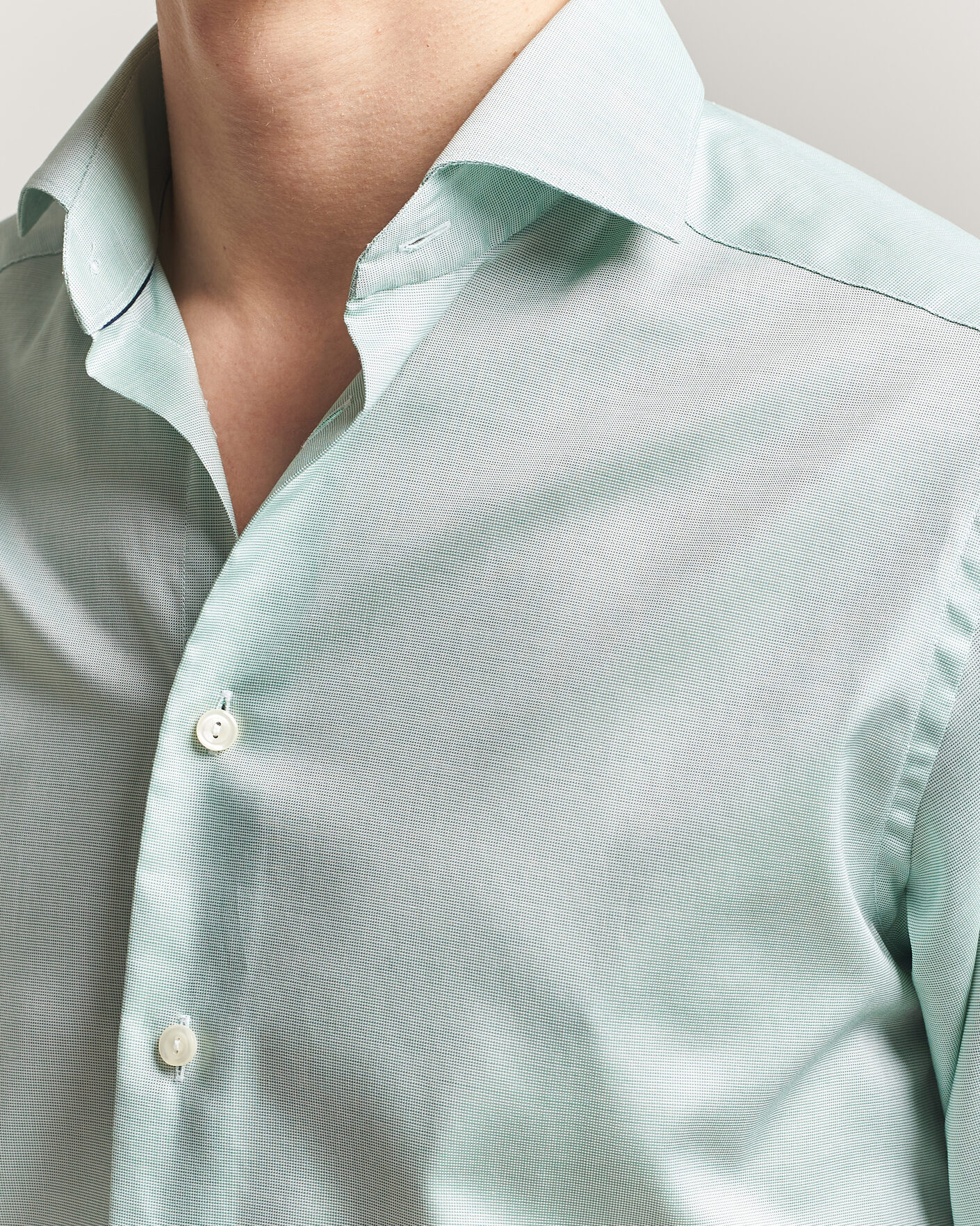 Heren | Overhemden | Eton | Slim Fit Signature Oxford Shirt Mid Green