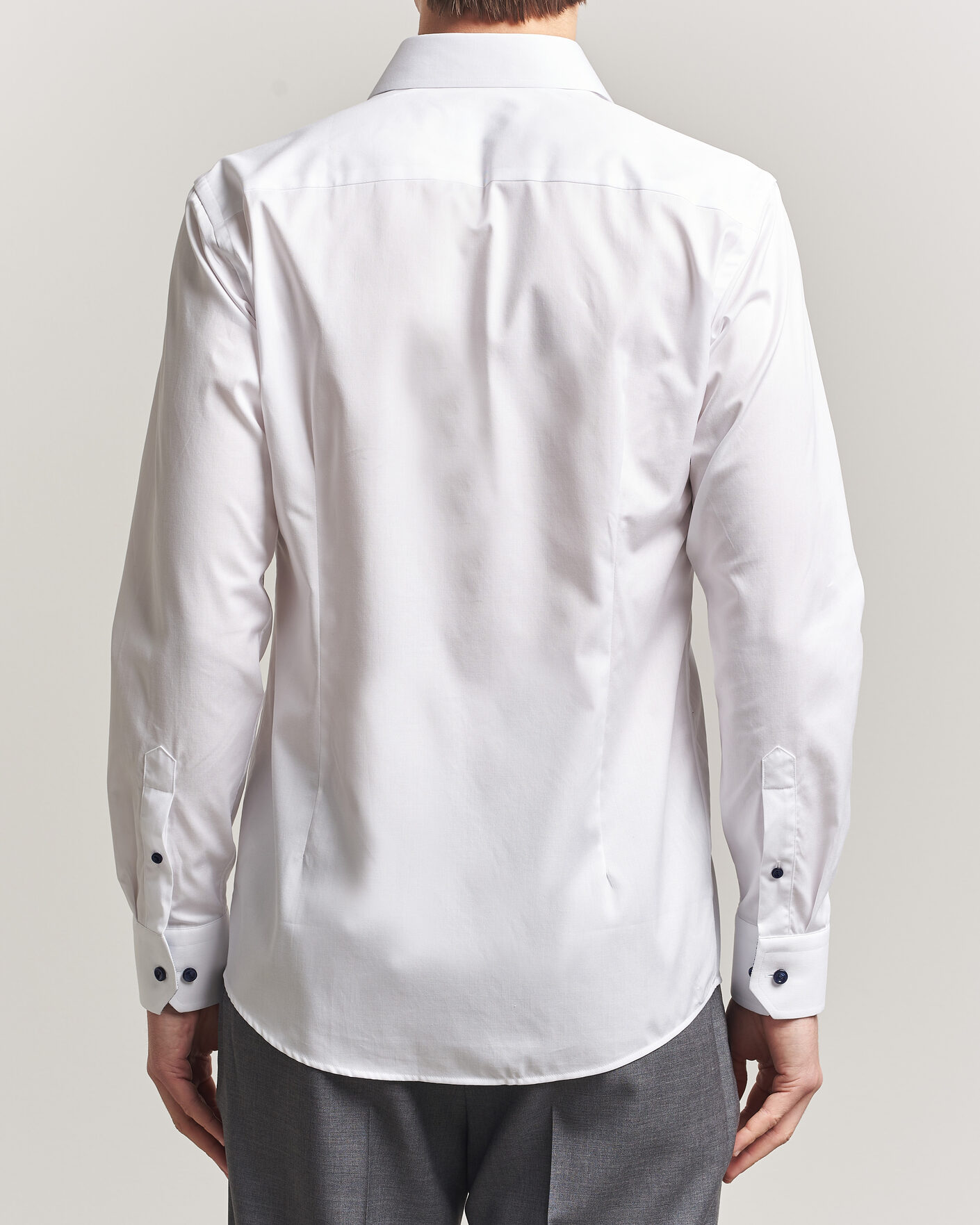 Heren | Overhemden | Eton | Slim Fit Signature Twill Contrast Shirt White