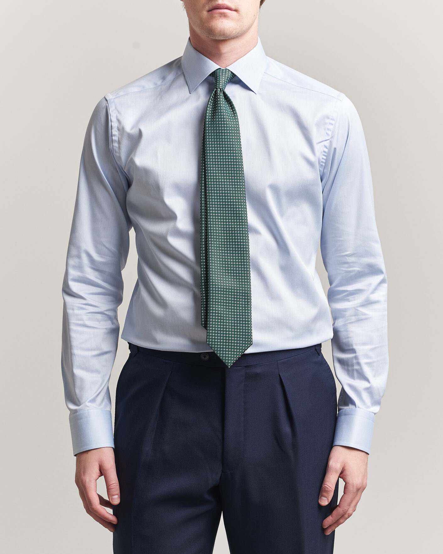 Homme | Chemises | Eton | Slim Fit Signature Twill Contrast Shirt Light Blue