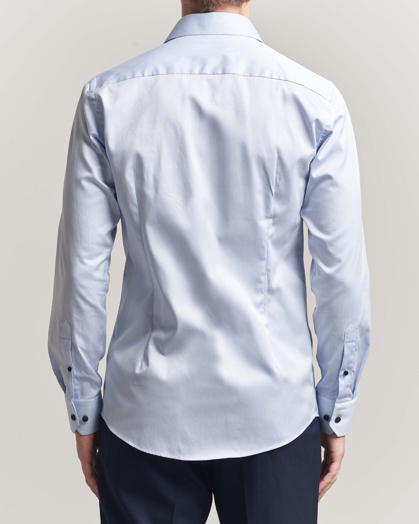 Homme | Chemises | Eton | Slim Fit Signature Twill Contrast Shirt Light Blue