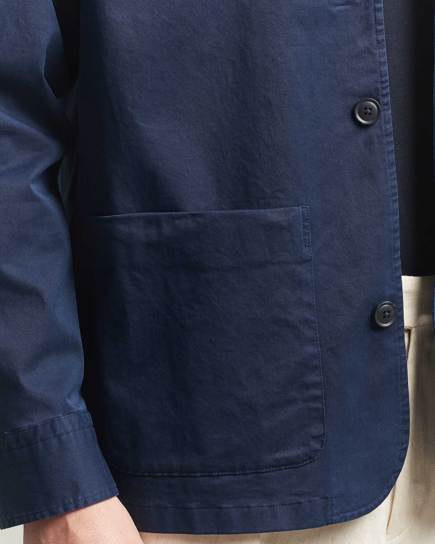 Homme | Manteaux Et Vestes | Eton | Cotton Chore Jacket Navy Blue
