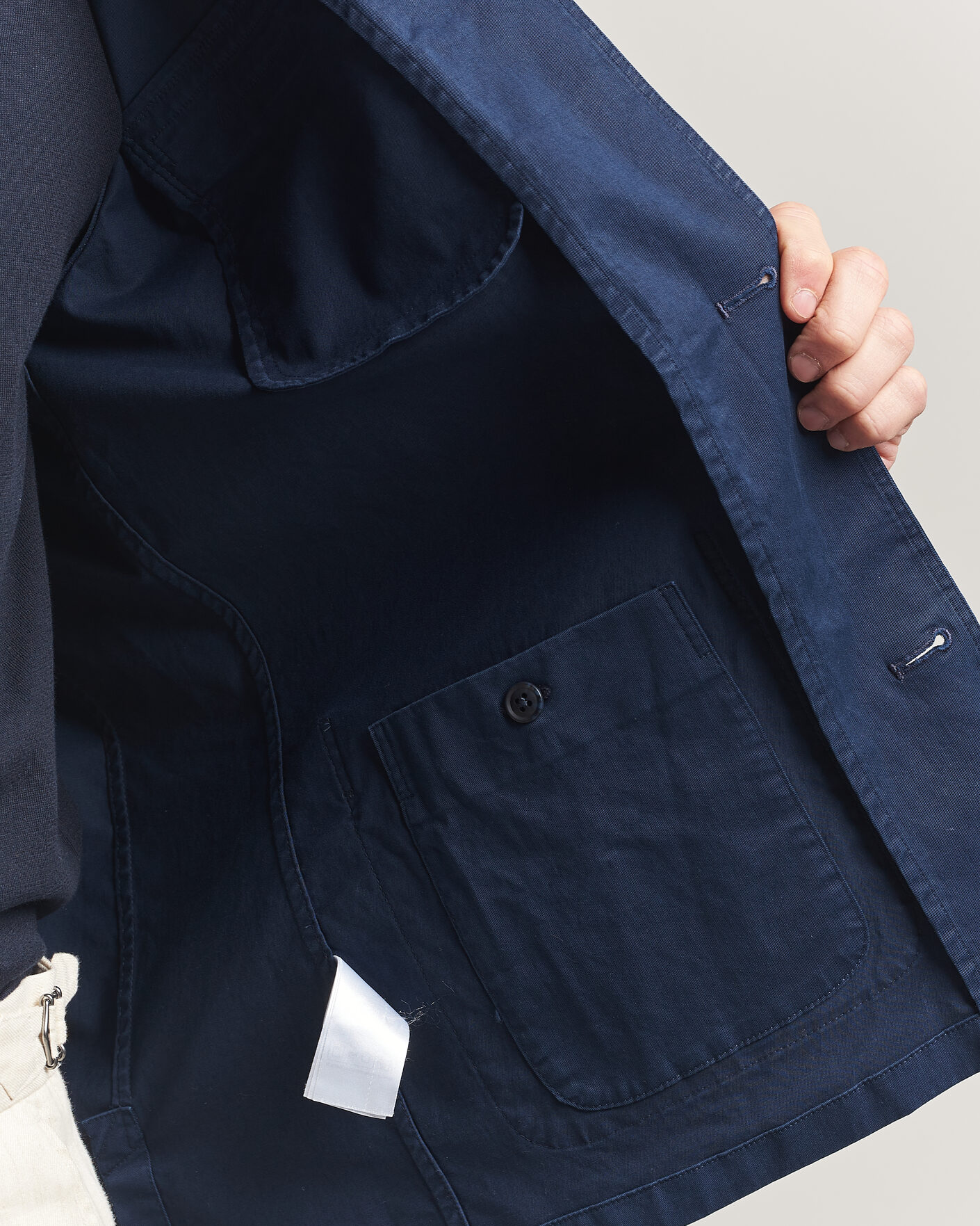 Homme | Manteaux Et Vestes | Eton | Cotton Chore Jacket Navy Blue