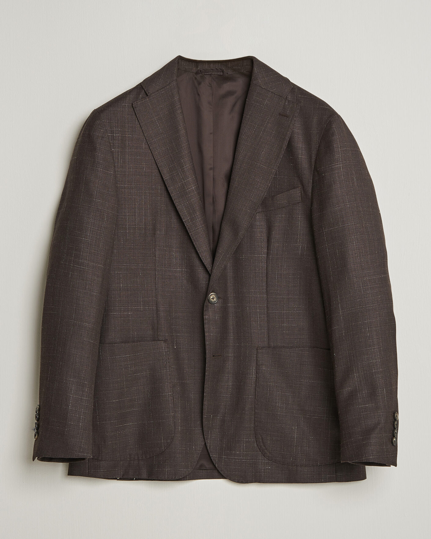  |  | Eton | Wool Silk Soft Blazer Dark Brown