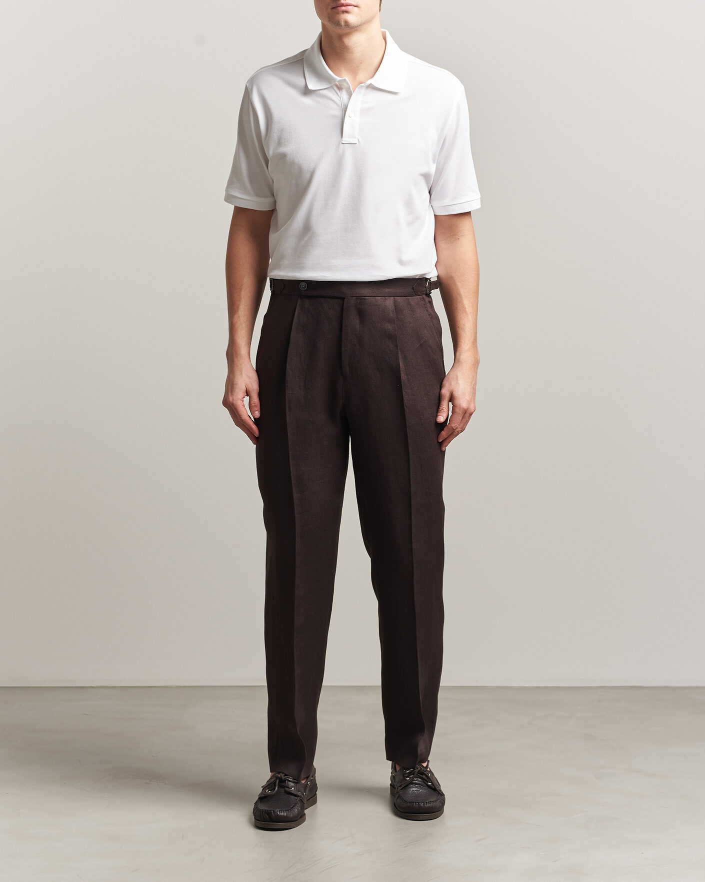 Homme | Polos | Eton | Pima Pique Polo White