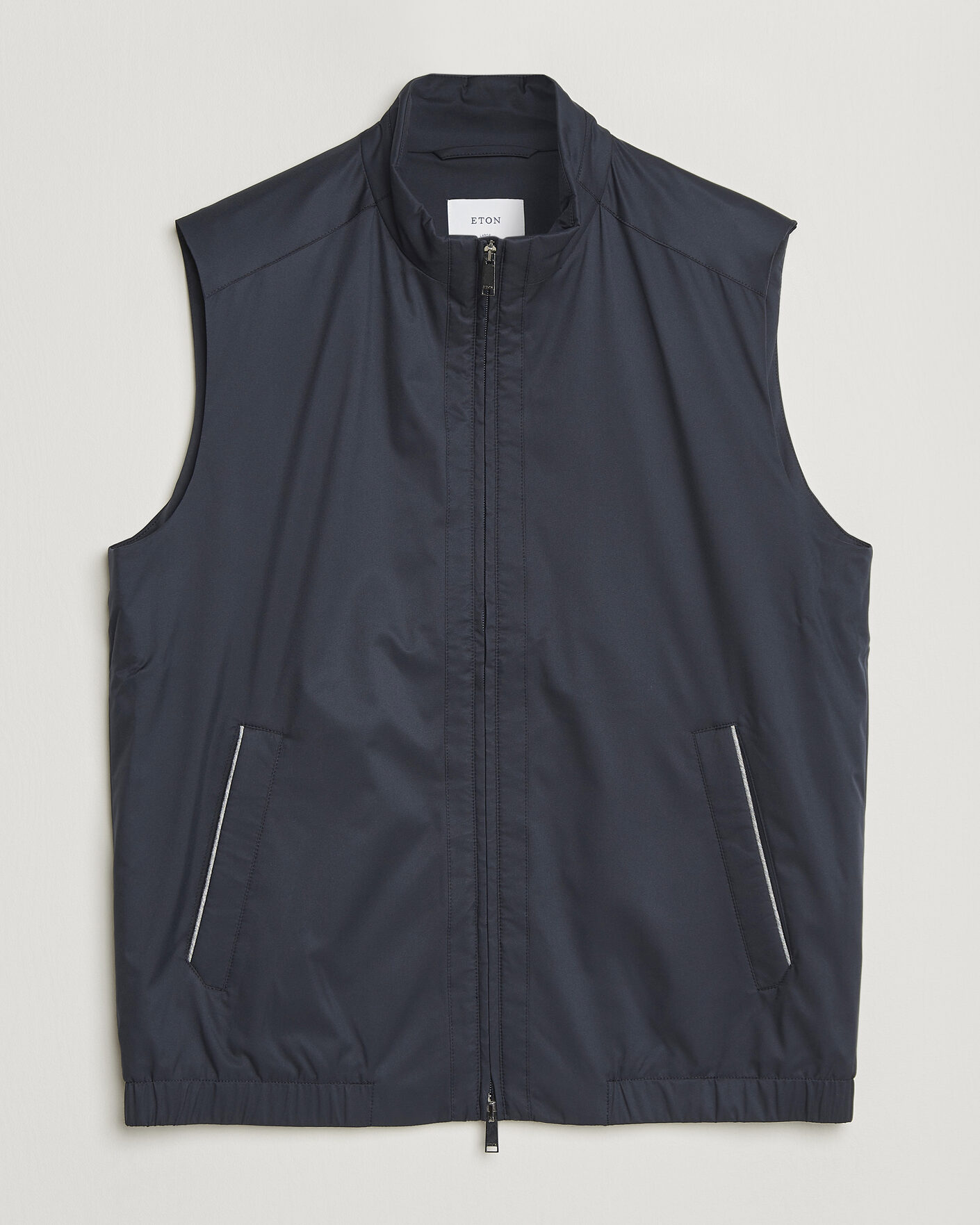 Homme | Gilets | Eton | Lightweight Wind Vest Navy Blue