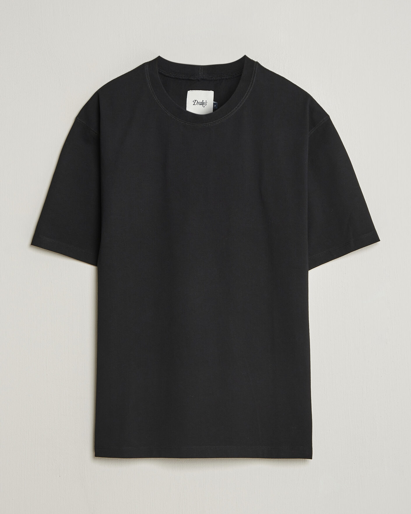 Heren | T-shirts | Drake's | Short Sleeve Hiking T-Shirt Black