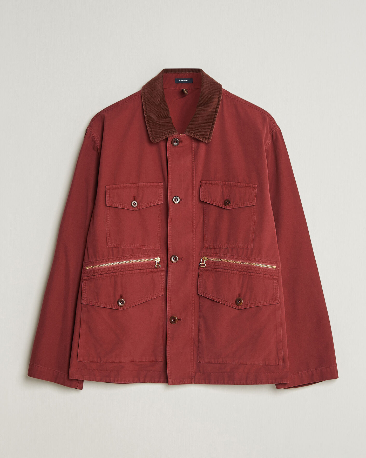 Homme | Manteaux Et Vestes | Drake's | Hiking Jacket Washed Red