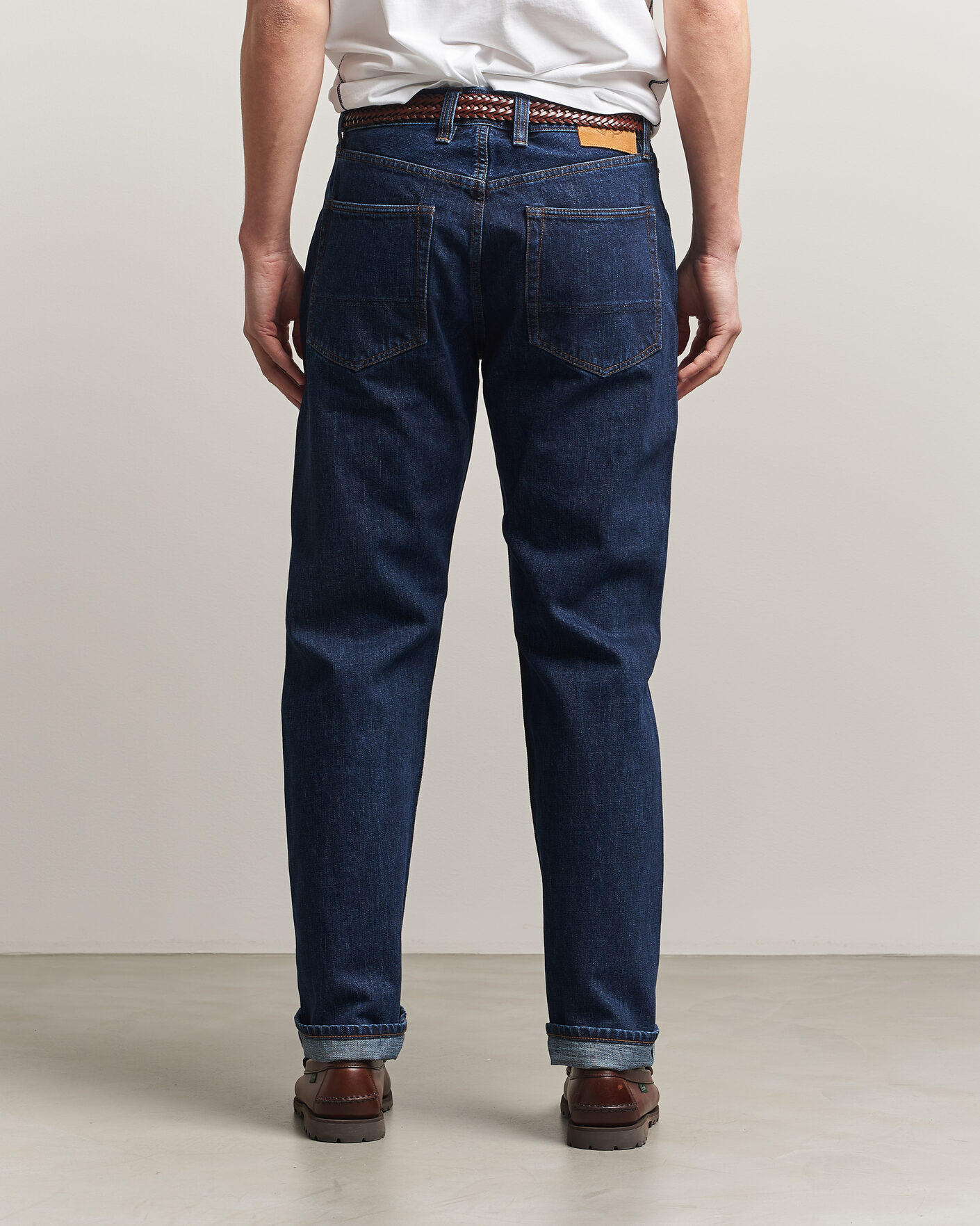 Homme | Jeans | Drake's | 5-Pocket Japanese Selvedge Denim Stone Wash