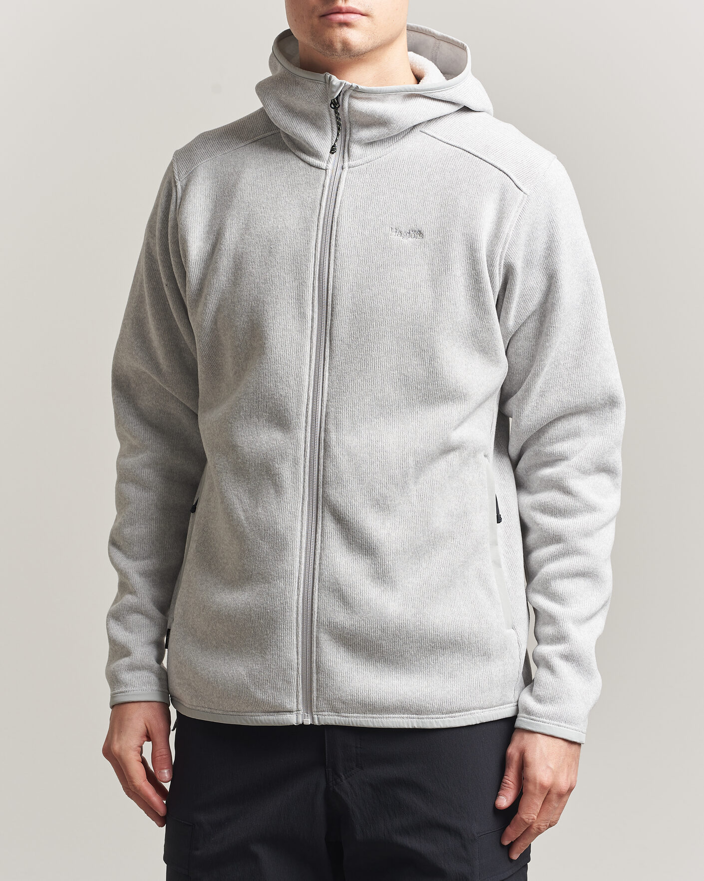 Heren | Truien | Haglöfs | Swook II Mid Hood Stone Grey