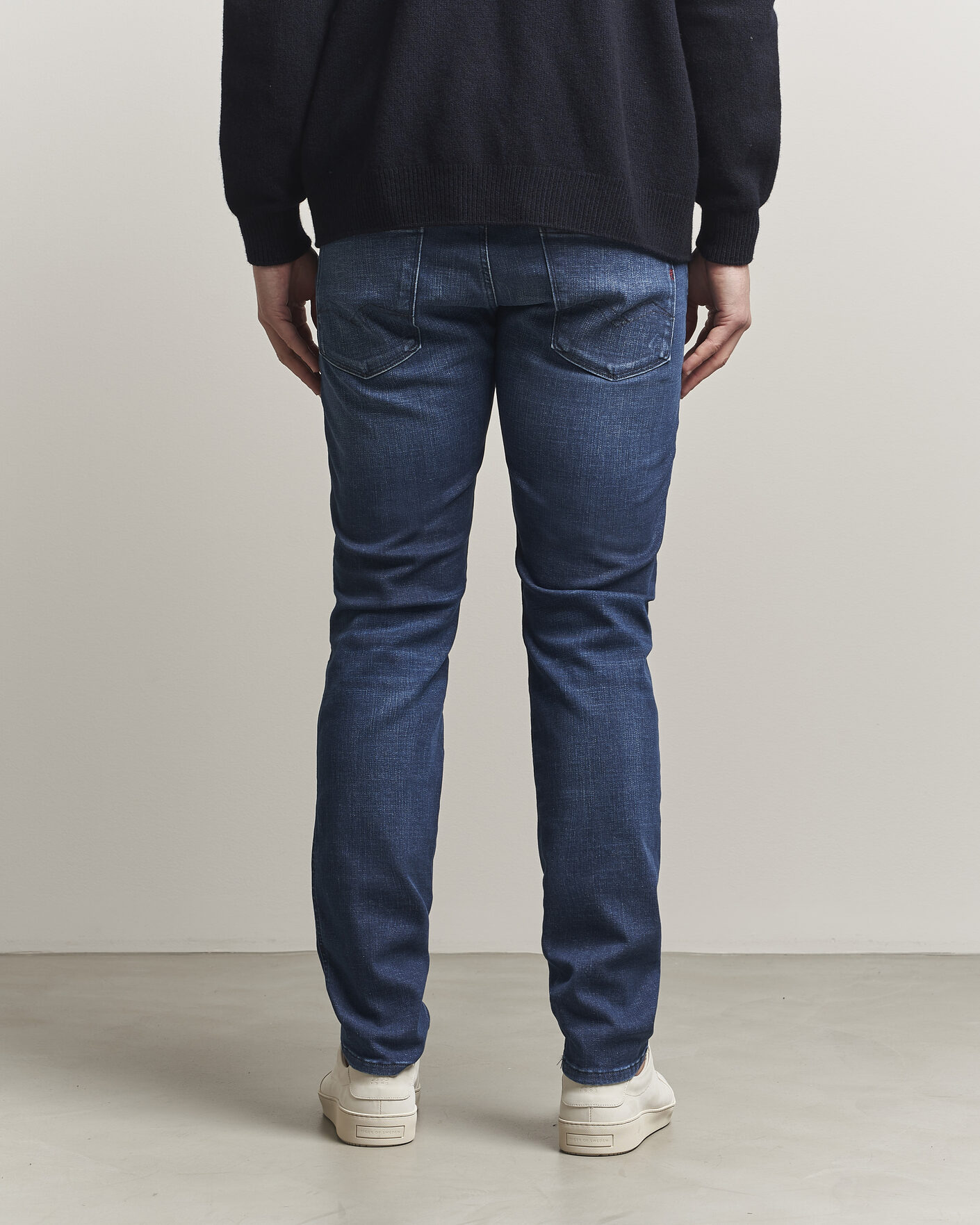 Heren | Jeans | Replay | Anbass Hyperflex Matrix Jeans Dark Blue