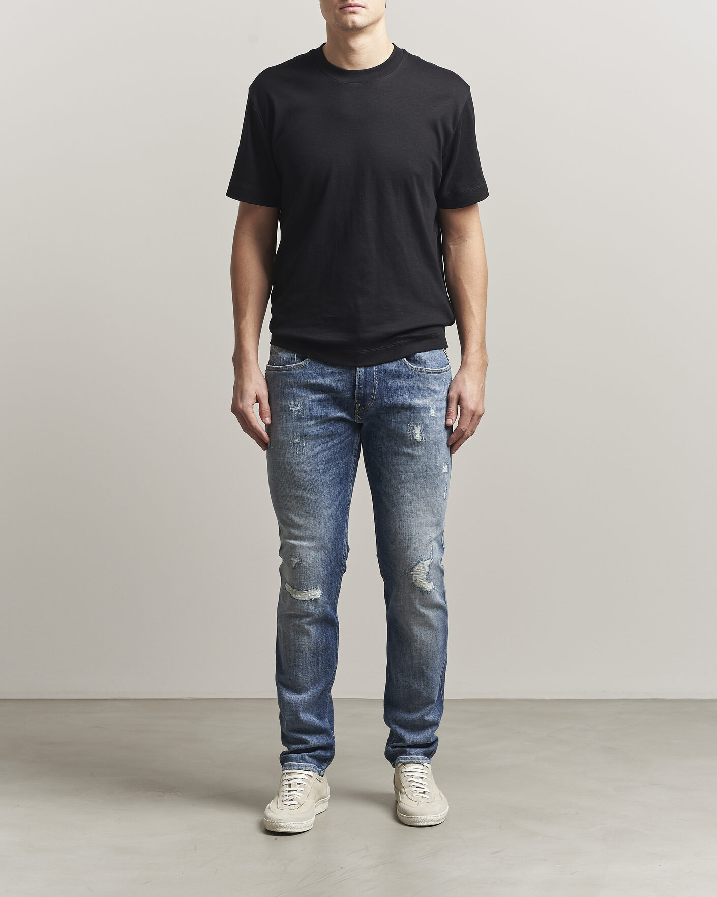 Heren | Jeans | Replay | Anbass 10 Year Wash Jeans Medium Blue