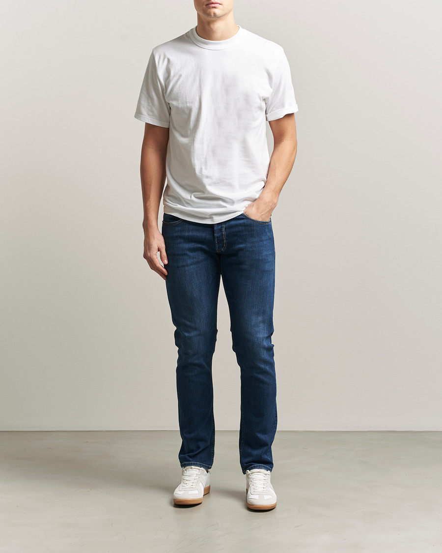 Heren | Jeans | Replay | Grover Straight Fit Powerstretch Jeans Medium Blue