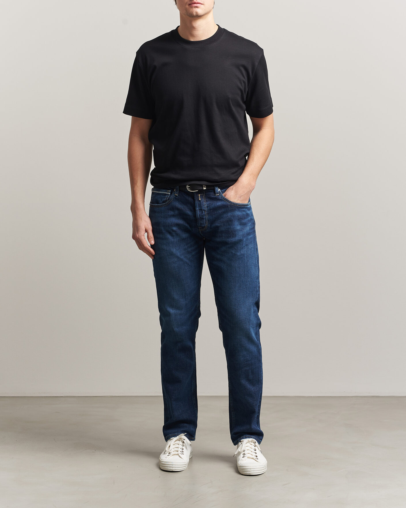 Homme | Pantalons | Replay | Grover Straight Fit Stretch Heritage Jeans Dark Blue