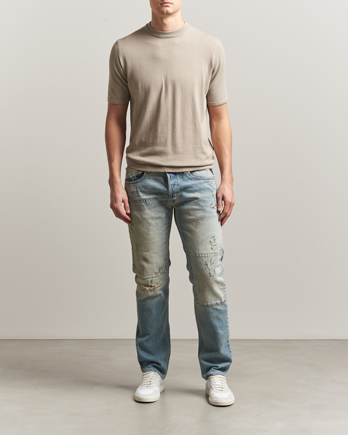 Heren | Jeans | Replay | Grover Sraight Fit 20 Years Wash Jeans Light Blue