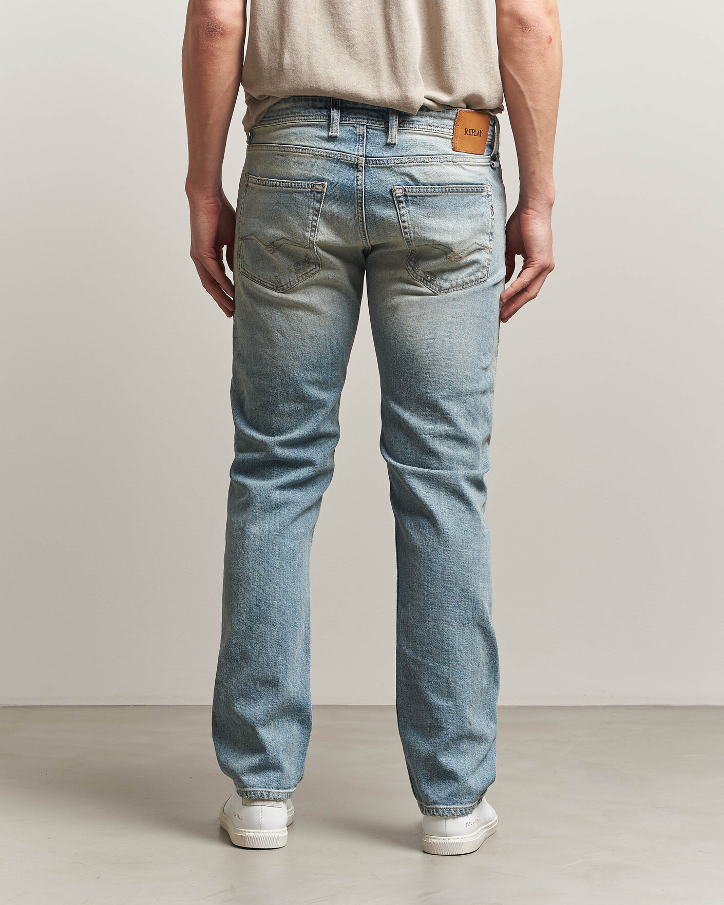 Homme | Pantalons | Replay | Grover Sraight Fit 20 Years Wash Jeans Light Blue