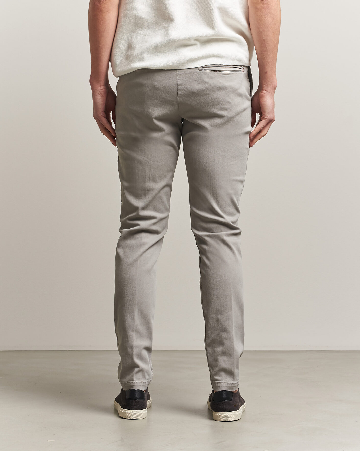 Heren | Broeken | Replay | Benni Hyperflex X-Lite Chinos Light Grey