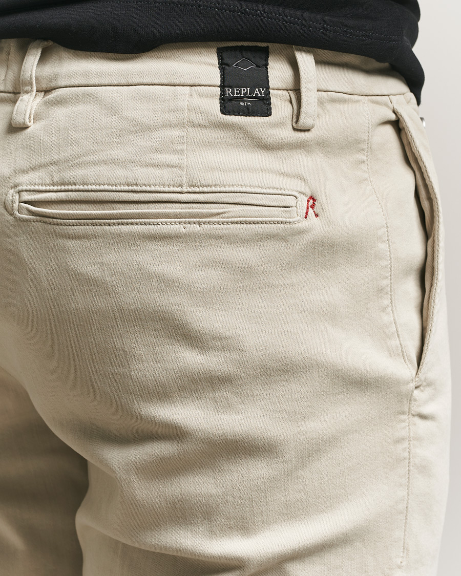 Homme | Pantalons | Replay | Benni Hyperflex X-Lite Chinos Ivory