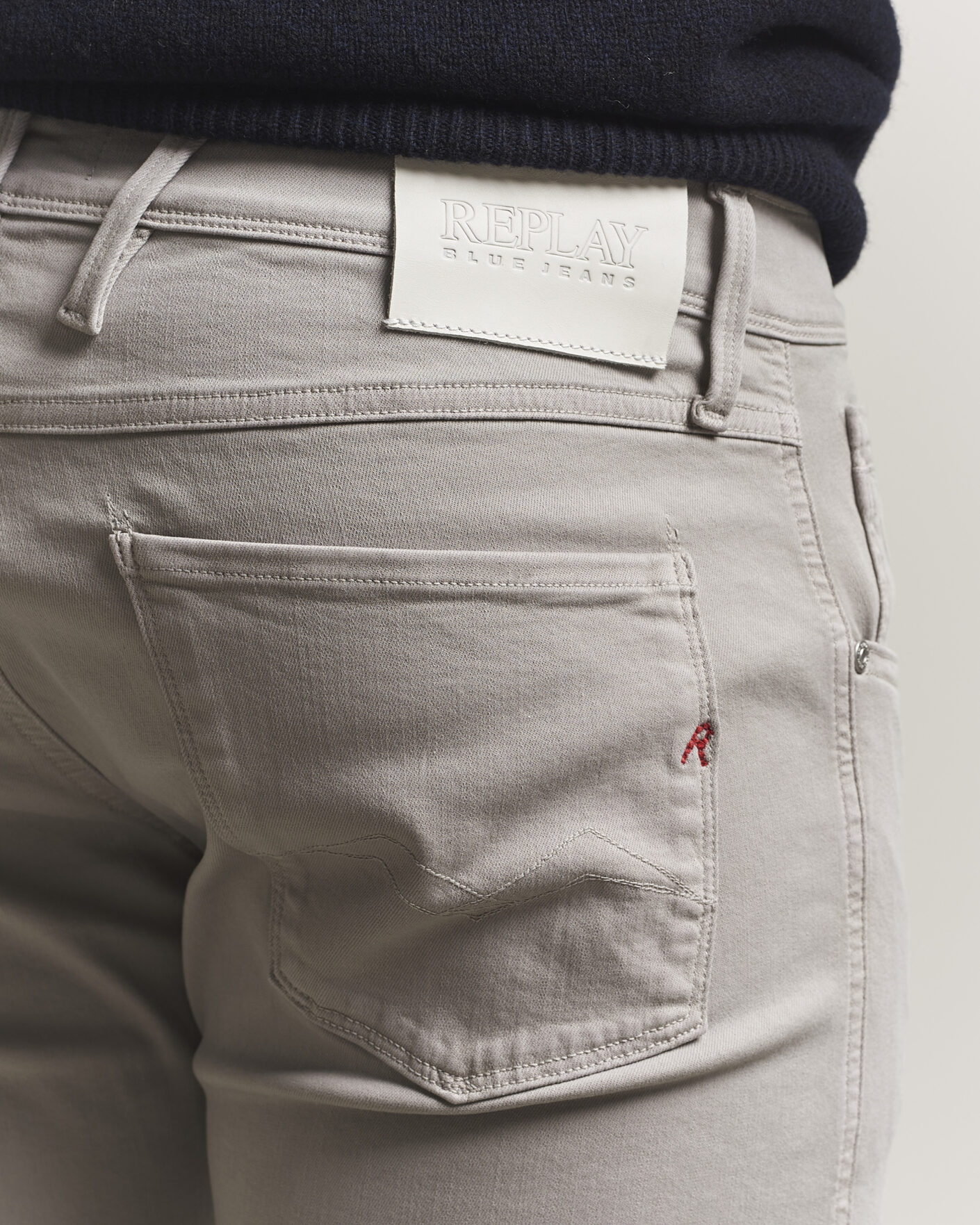 Homme | Pantalons | Replay | Anbass Hyperflex X.Lite 5-Pocket Pants Light Grey