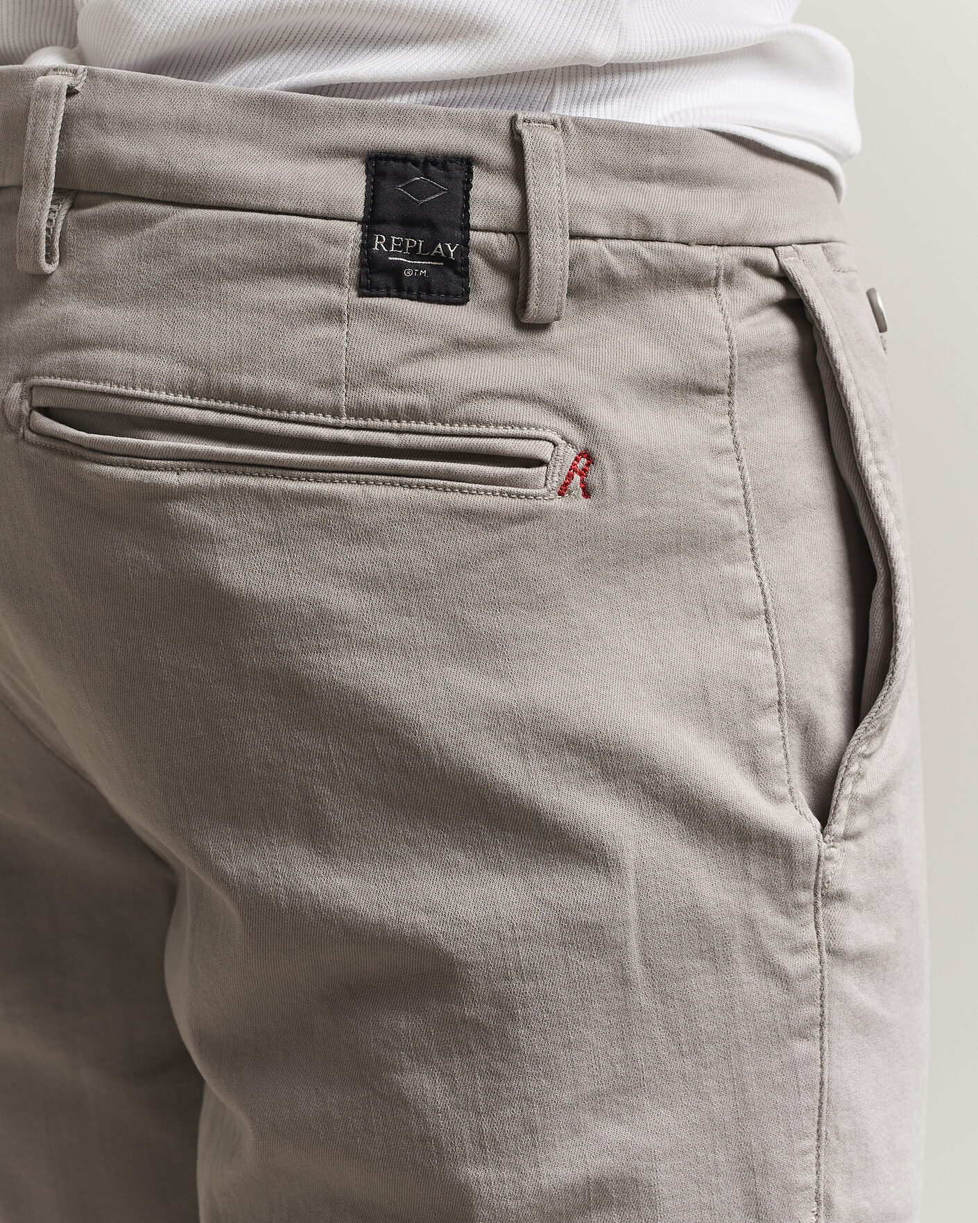 Heren | Korte broek | Replay | Benni Hyperflex Shorts Light Grey