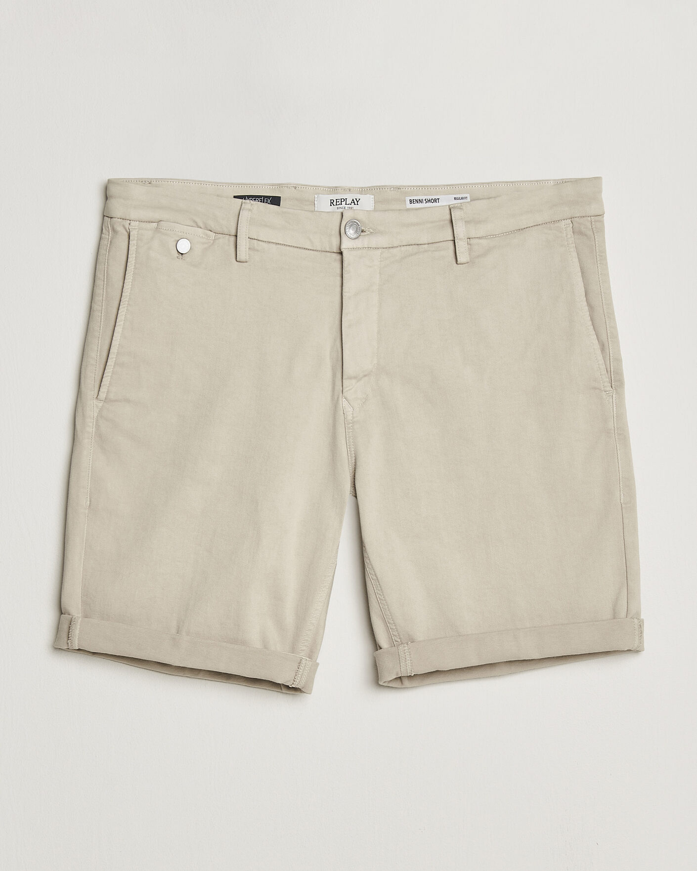 Homme | Shorts | Replay | Benni Hyperflex Shorts Ivory