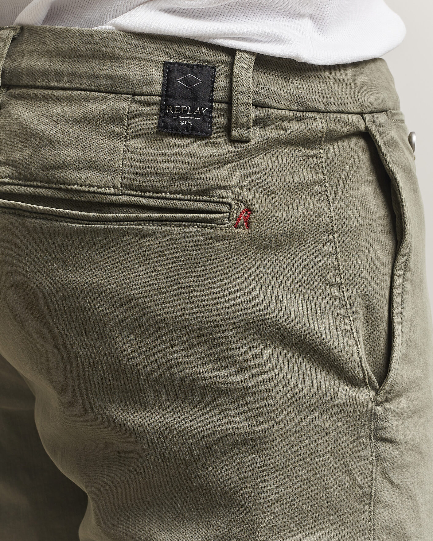 Heren | Korte broek | Replay | Benni Hyperflex Shorts Military Green