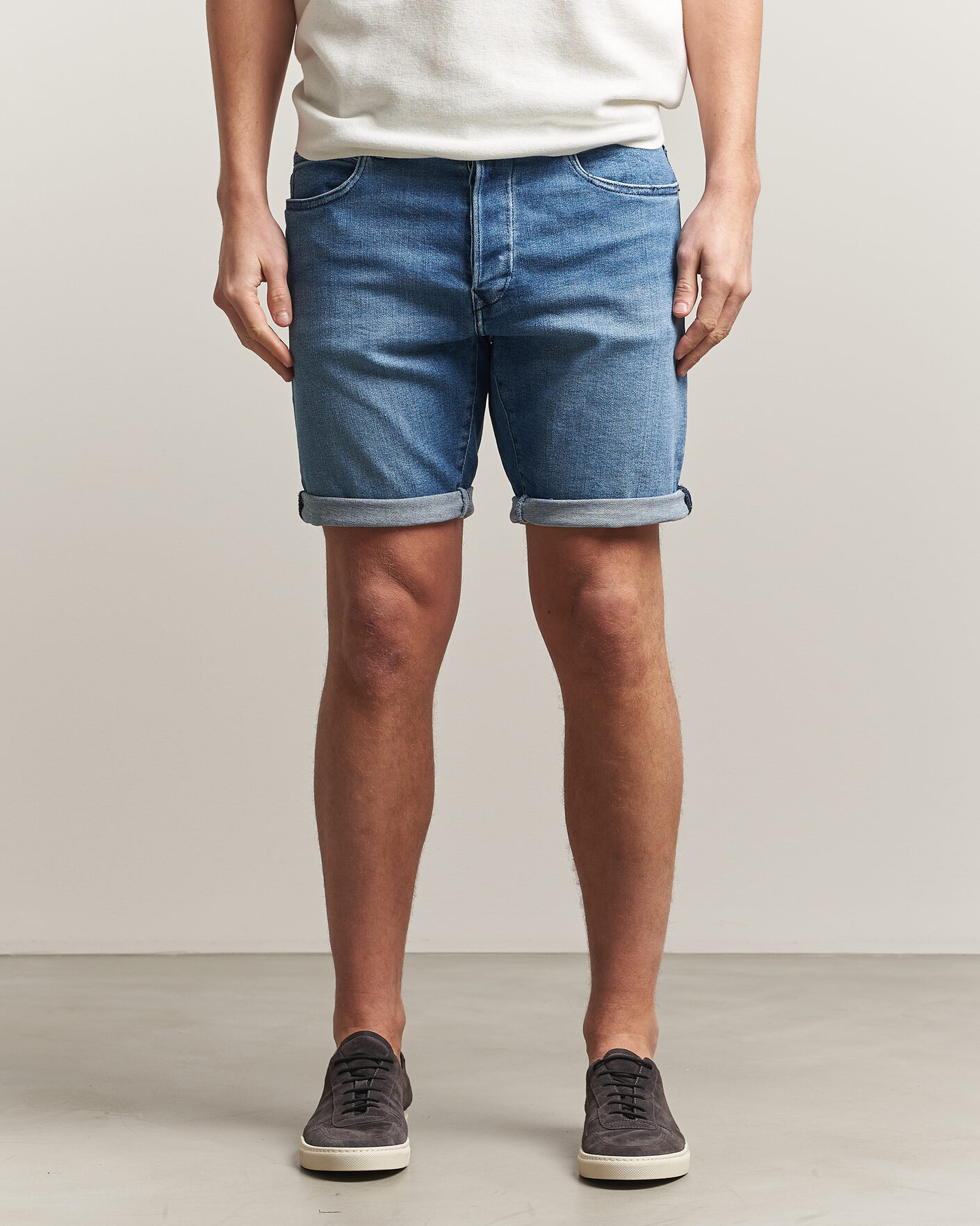 Heren | Korte broek | Replay | RBJ981 Stretch Denim Shorts Light Blue