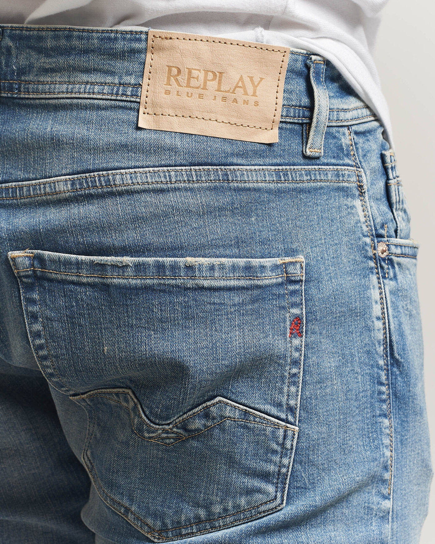 Heren | Jeans | Replay | Rocco Comfort Fit Stretch Eco Plus Jeans Medium Blue