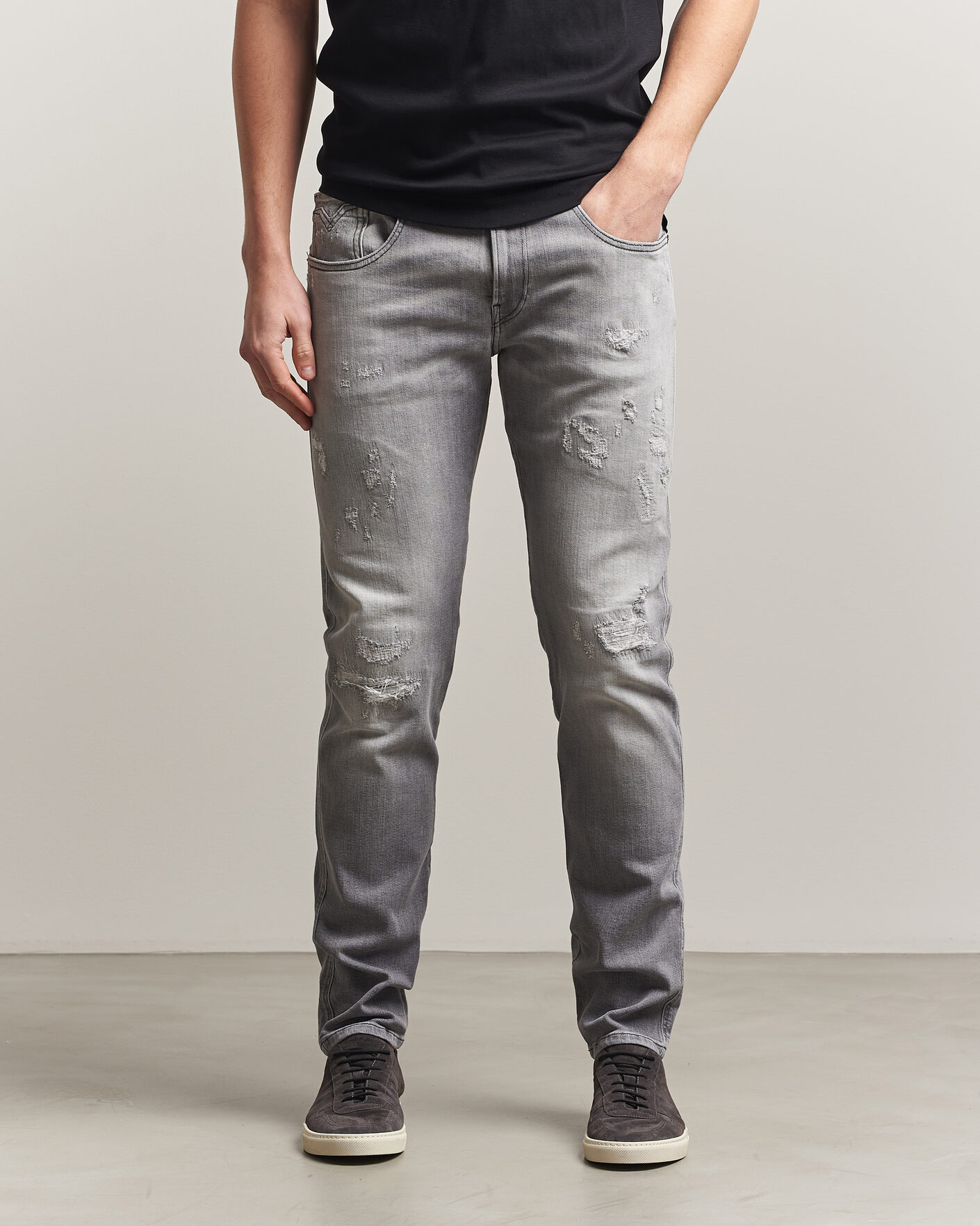 Heren | Jeans | Replay | Anbass 20 Year Wash Jeans Washed Grey