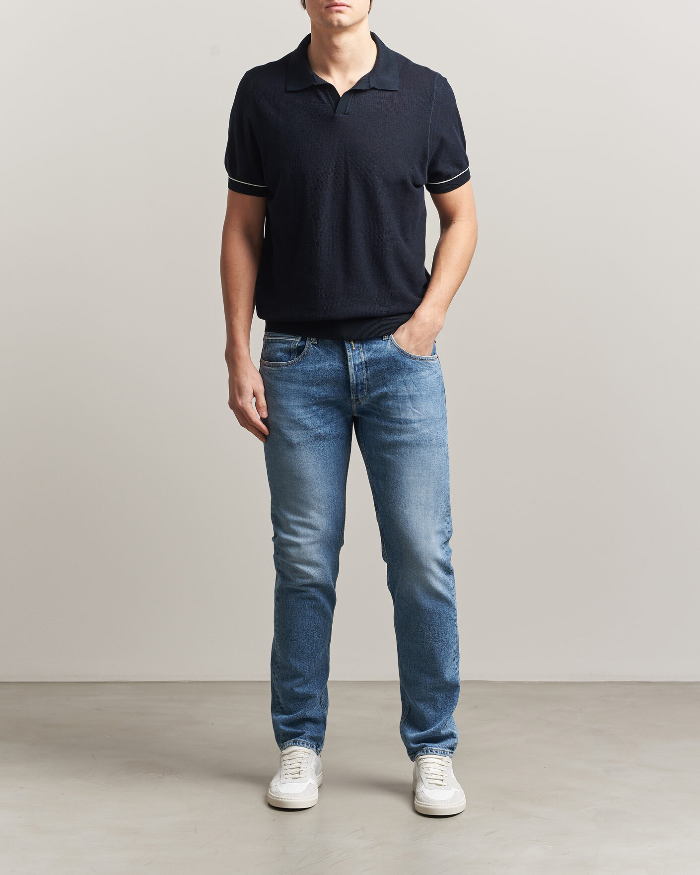 Heren | Jeans | Replay | Grover Heritage Original Stretch Jeans Light Blue