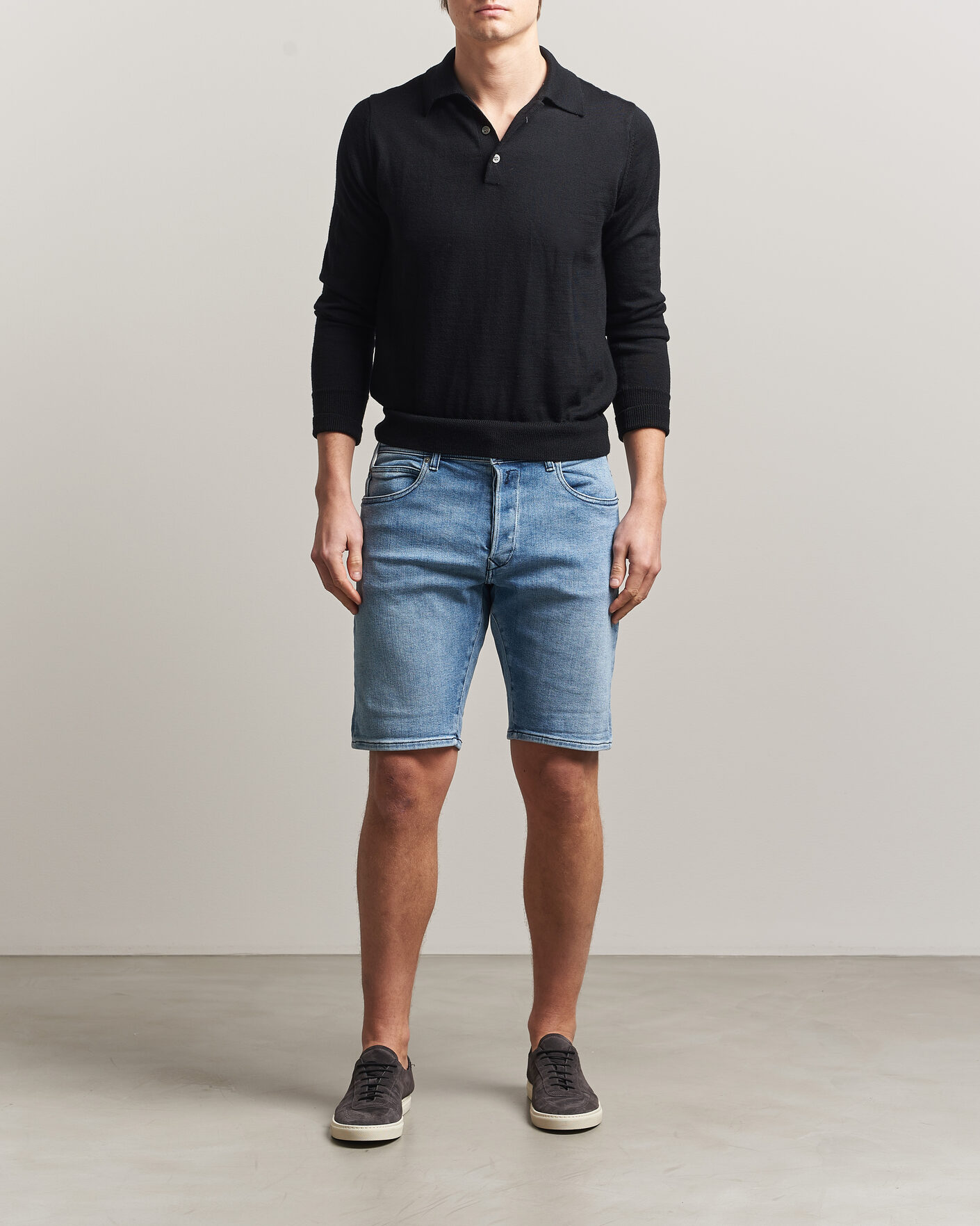 Homme | Shorts | Replay | RBJ981 Stretch Denim Shorts Light Blue