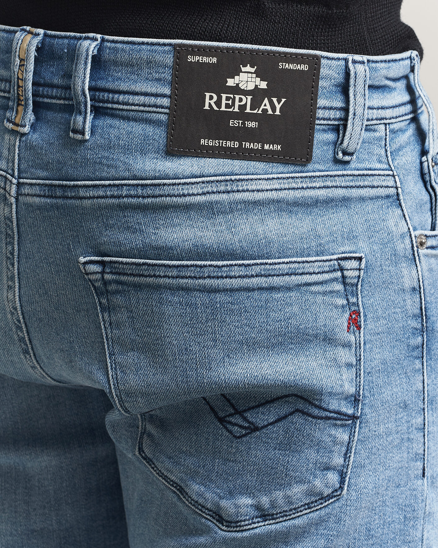 Heren | Korte broek | Replay | RBJ981 Stretch Denim Shorts Light Blue