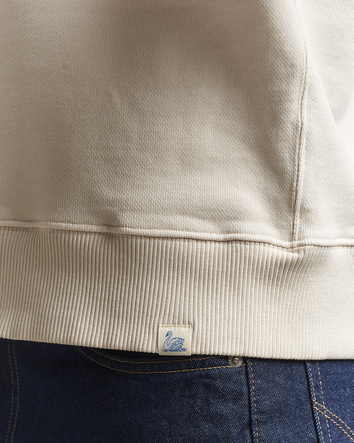 Heren | Truien | Merz b. Schwanen | Classic Fit Authentic Fleece Sweatshirt Nature