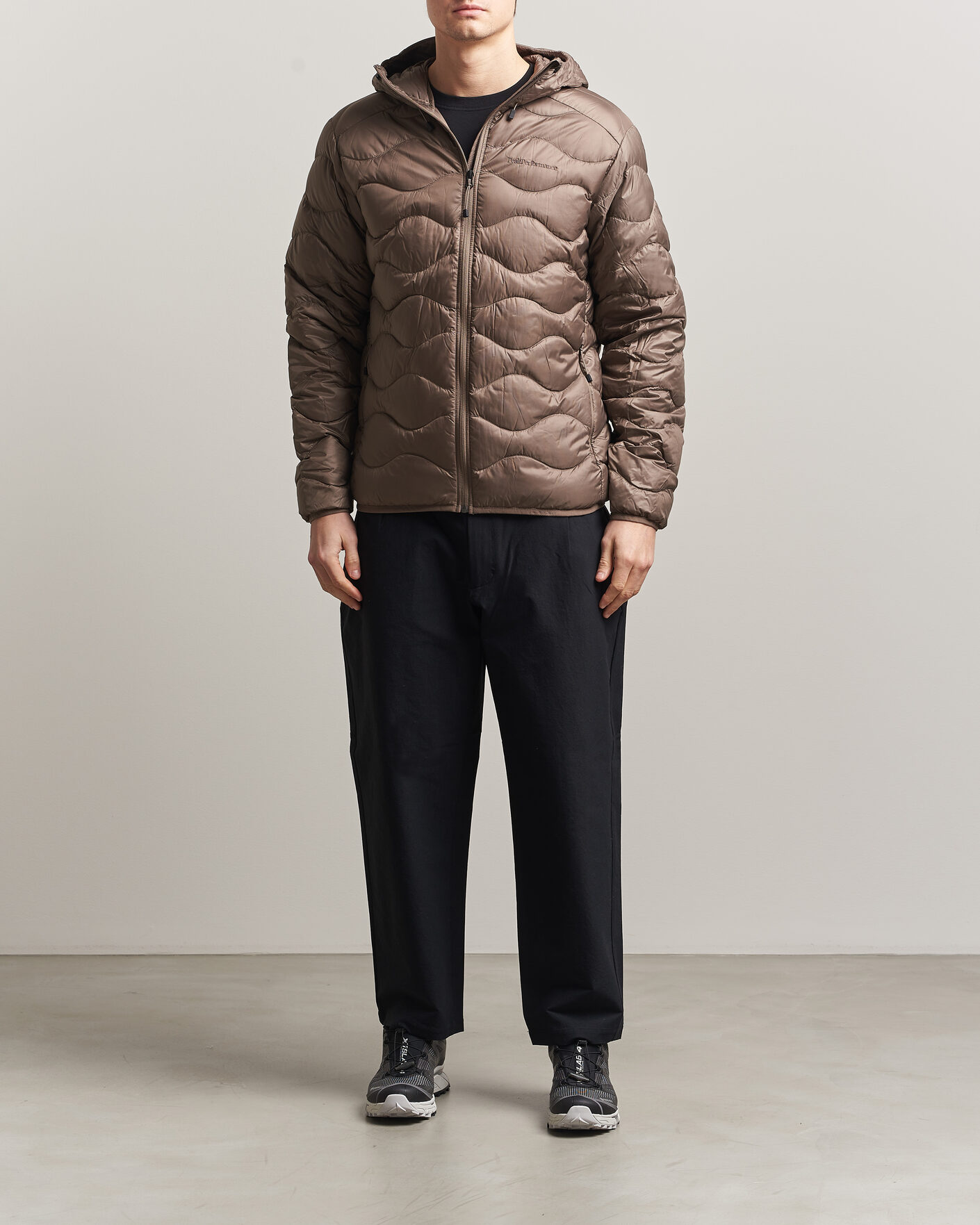 Homme | Manteaux Et Vestes | Peak Performance | Helium Down Hooded Jacket Terrian Tan