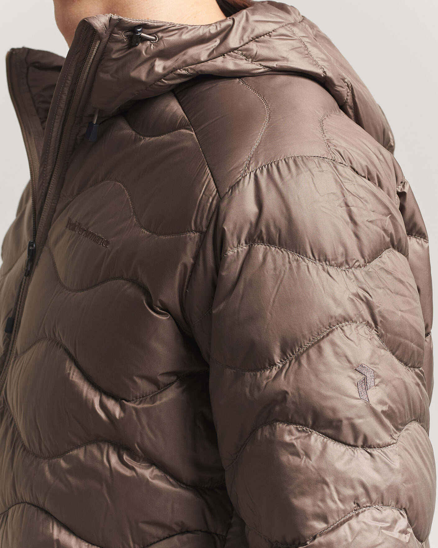 Homme | Manteaux Et Vestes | Peak Performance | Helium Down Hooded Jacket Terrian Tan