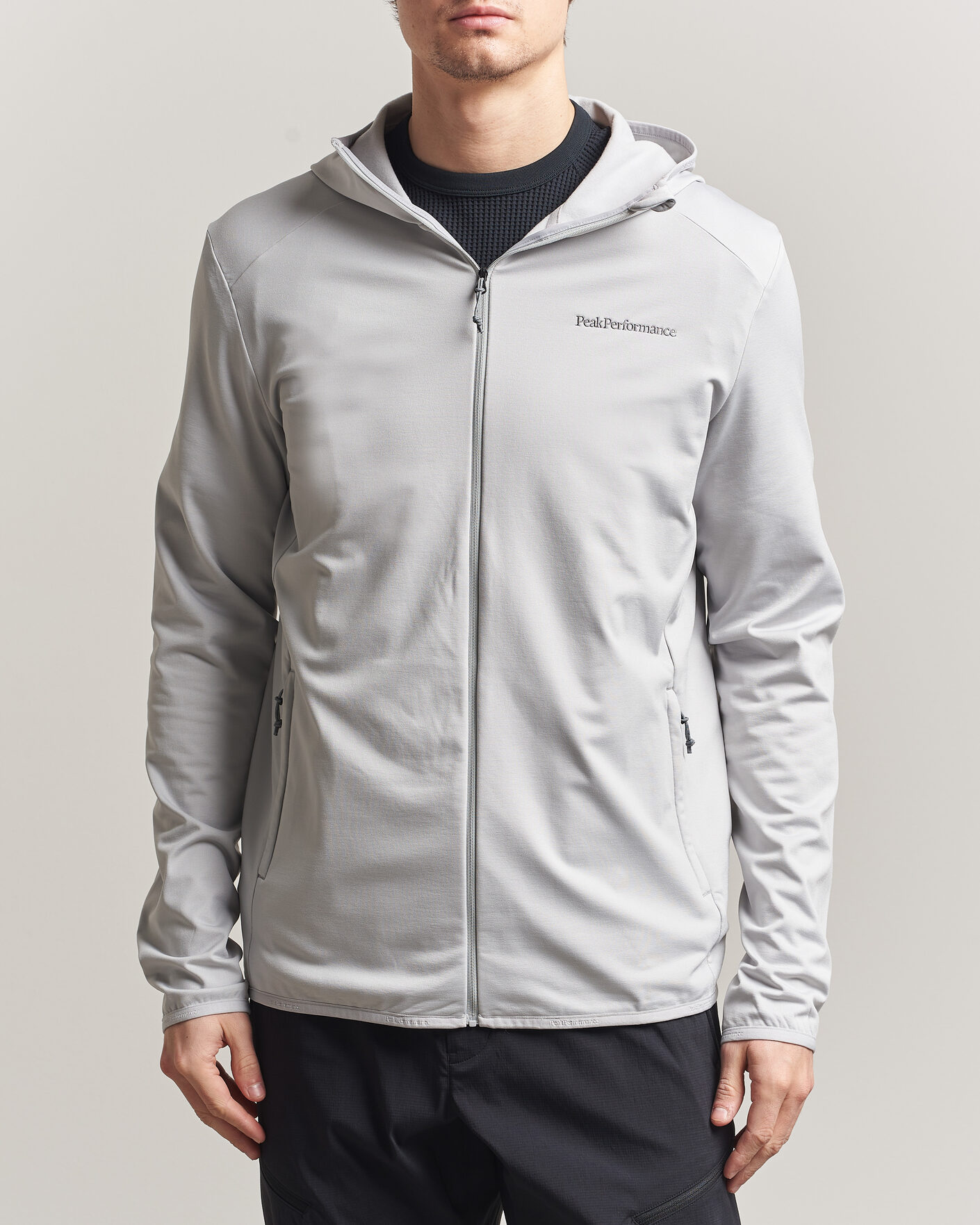 Heren | Truien | Peak Performance | Light Hooded Full Zip Summit Smoke