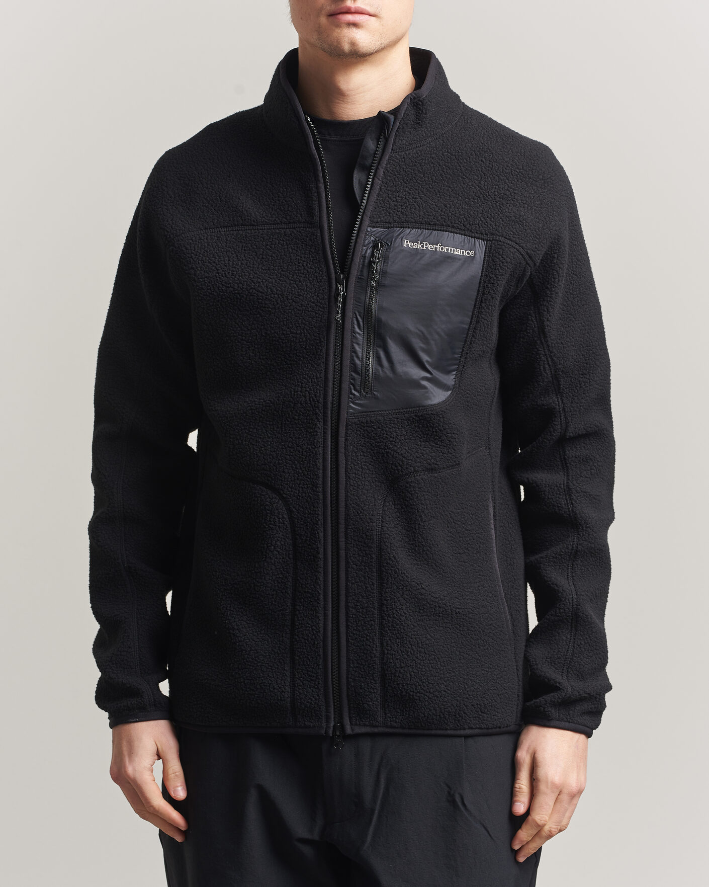 Homme | Pulls Et Tricots | Peak Performance | Nature Rush Pile Full Zip Black