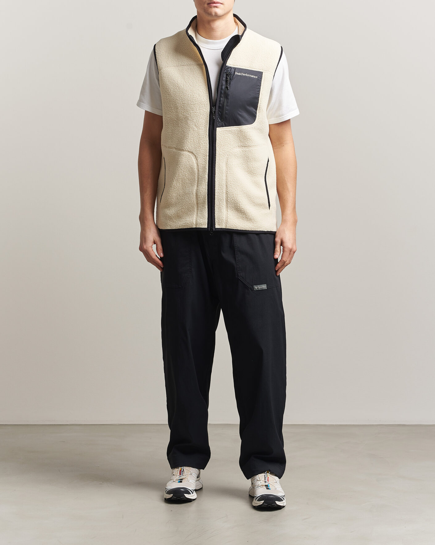Homme | Gilets | Peak Performance | Nature Rush Pile Vest Sand Fog