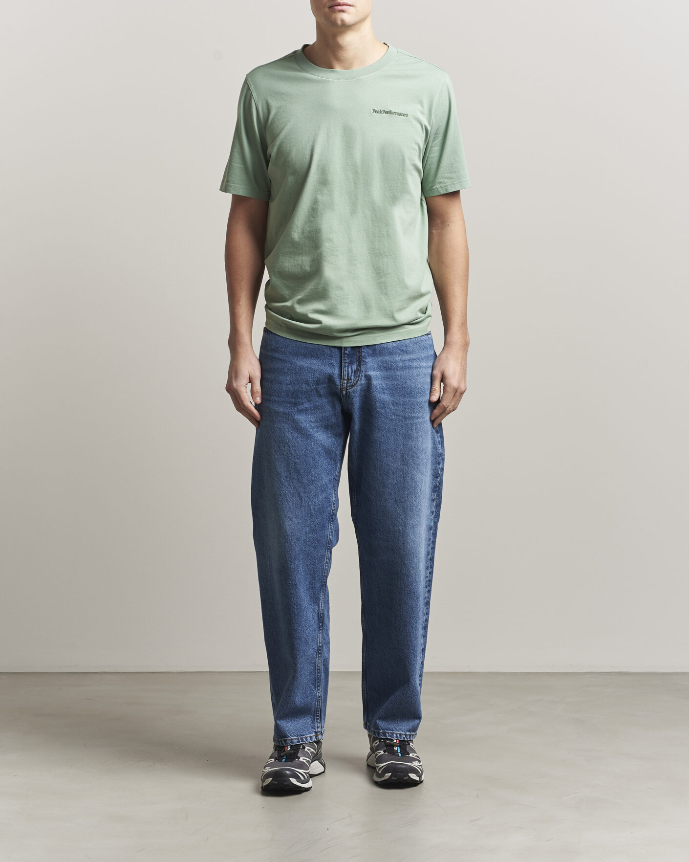 Homme | T-shirts | Peak Performance | Original Crew Neck T-Shirt Green Valley